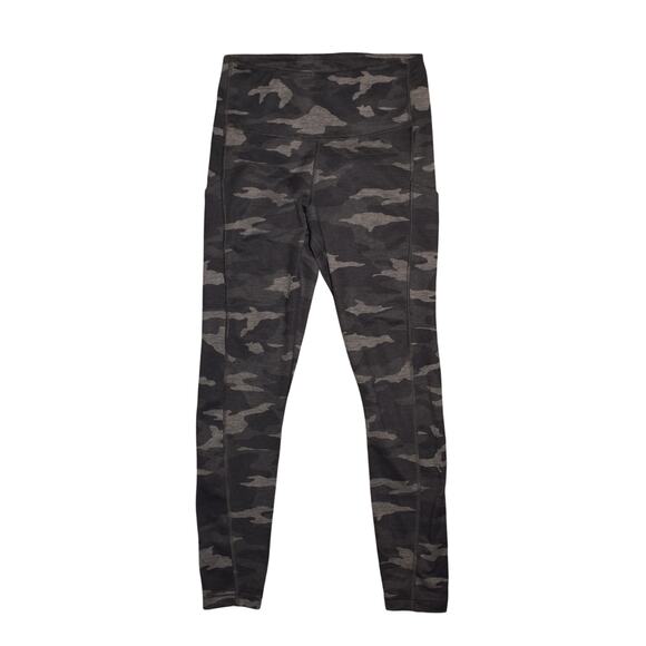 ATHLETA $98 Ultimate Camo 7/8 Tight Leggings Wide Waistband Gray‎ Stretch XS - Picture 1 of 4
